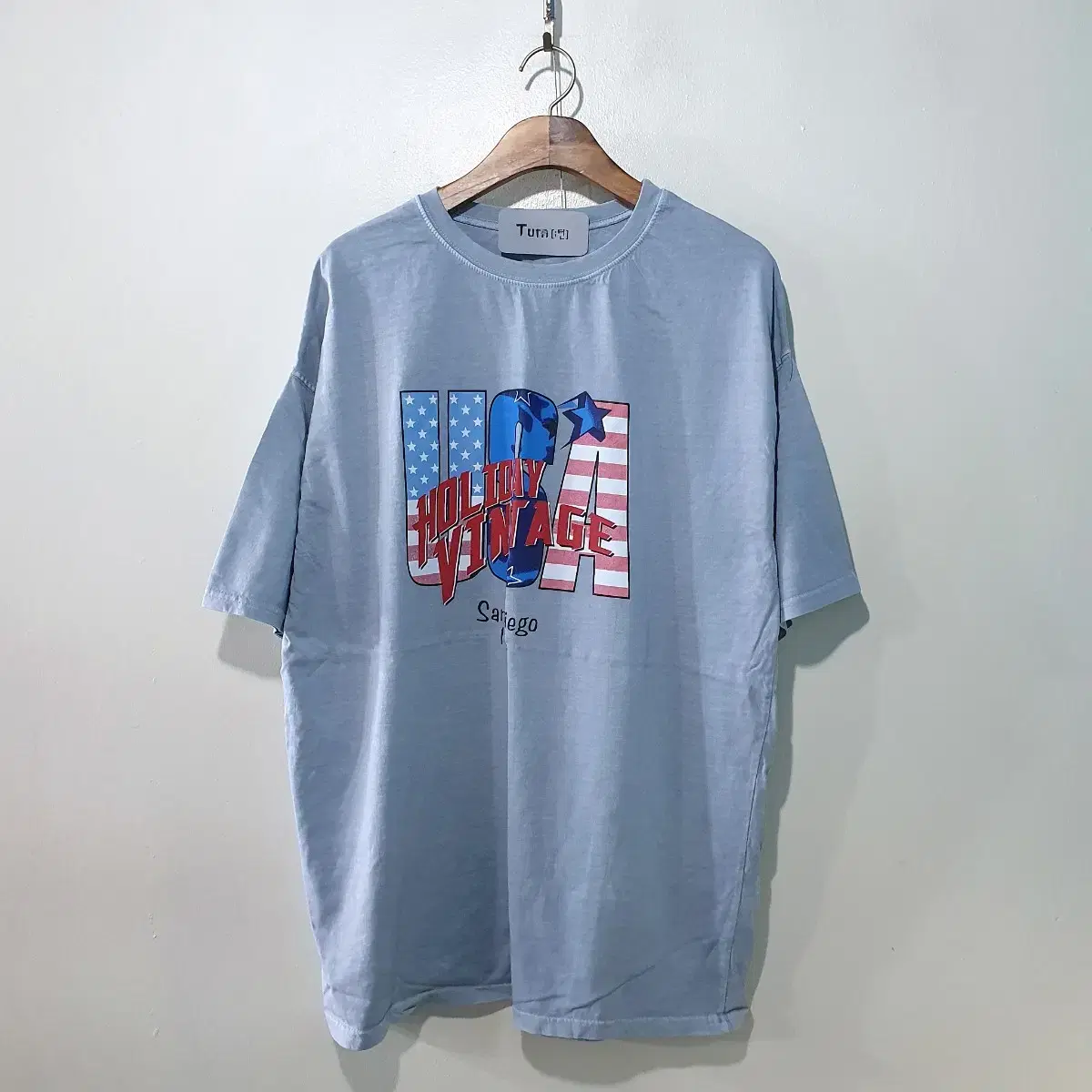 SS신상) USA 홀리데이 피그먼트 반팔세트 3color