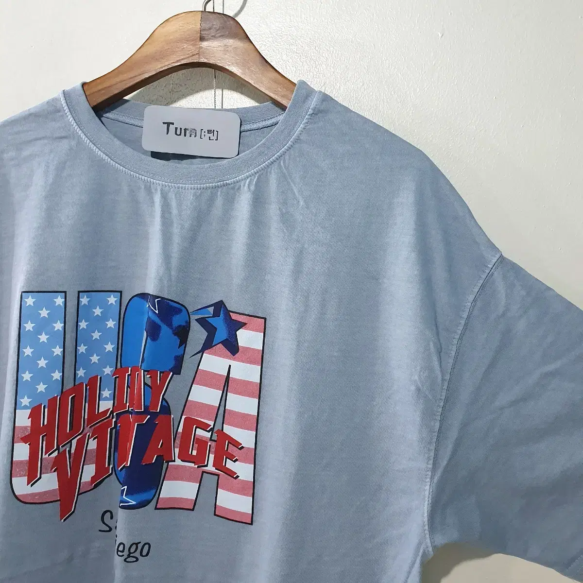 SS신상) USA 홀리데이 피그먼트 반팔세트 3color