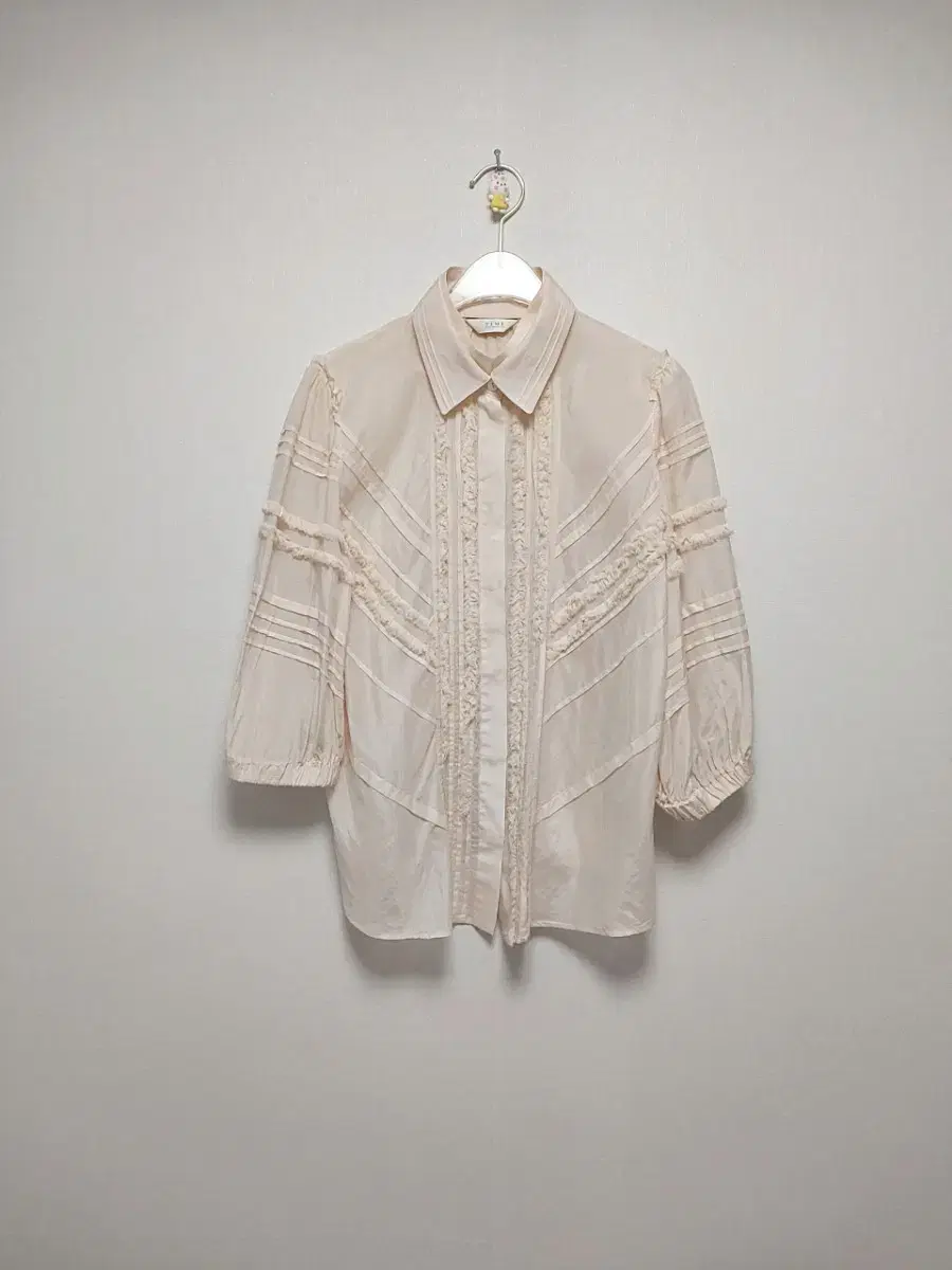 Time Silk + Cotton Fringe Blouse