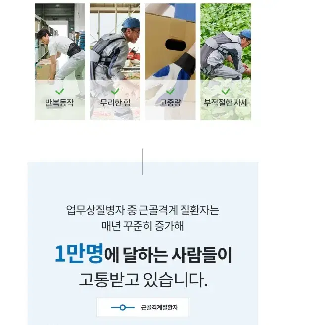 [미사용]허리보호 근력보조 수트[판매가132만원]