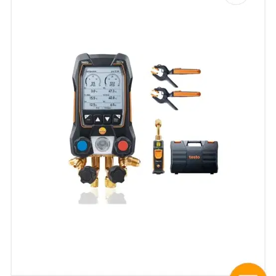 Testo 557s 스마트 진공 키트, 디지털 매니폴드, 무선 및 클램프