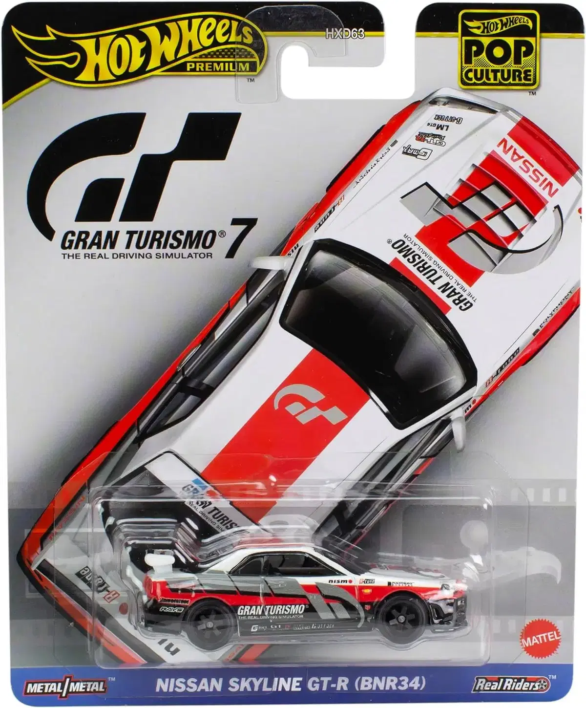 1:64 Hot Wheels Premium Nissan Skyline GT-R (R34) Gran Turismo