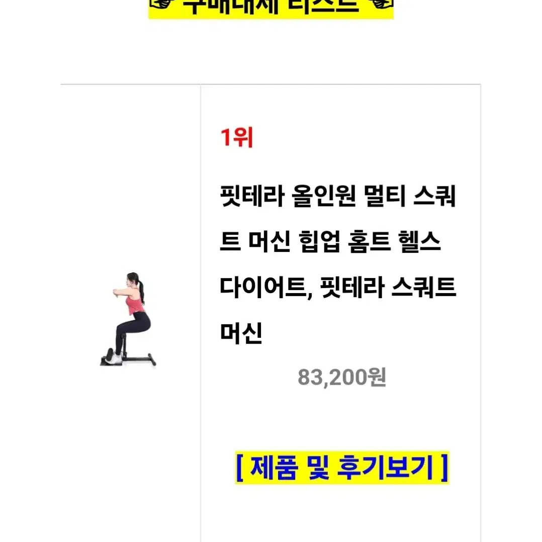 fitera 핏테라 스쿼트 운동 기구