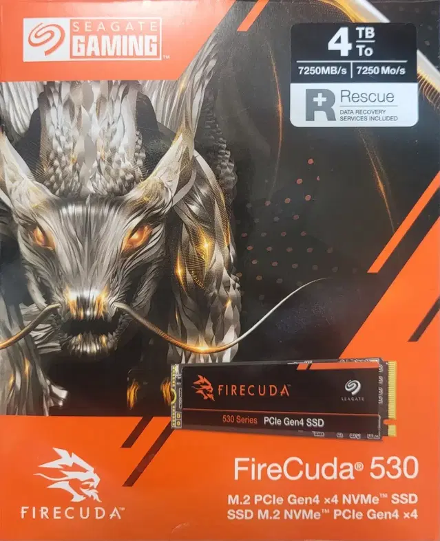 씨게이트 파이어쿠다 SSD 4TB (FireCuda 530) (새상품)