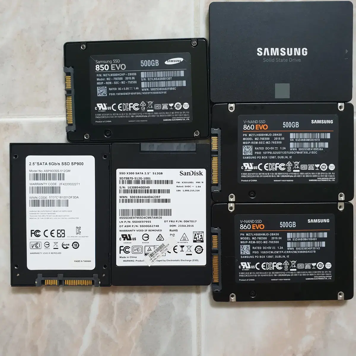 삼성 SSD500G 5만원