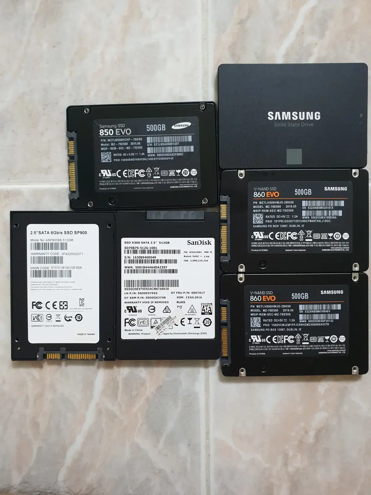 삼성 SSD500G 5만원