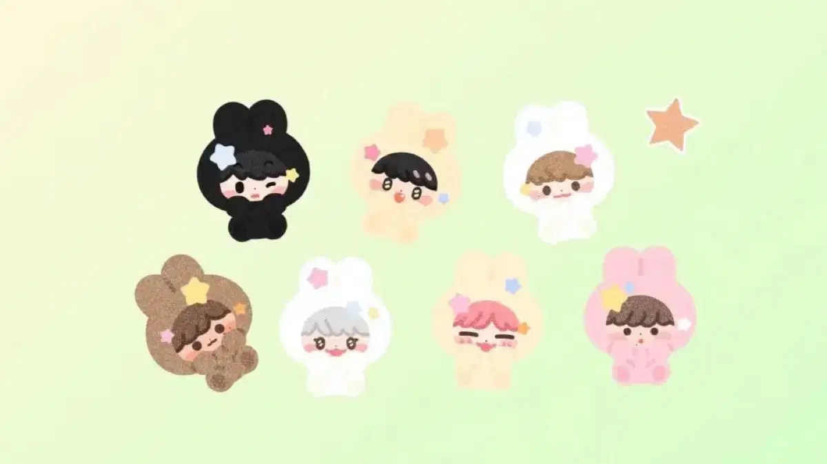 Danim Bunny Dream keyring Set WTS