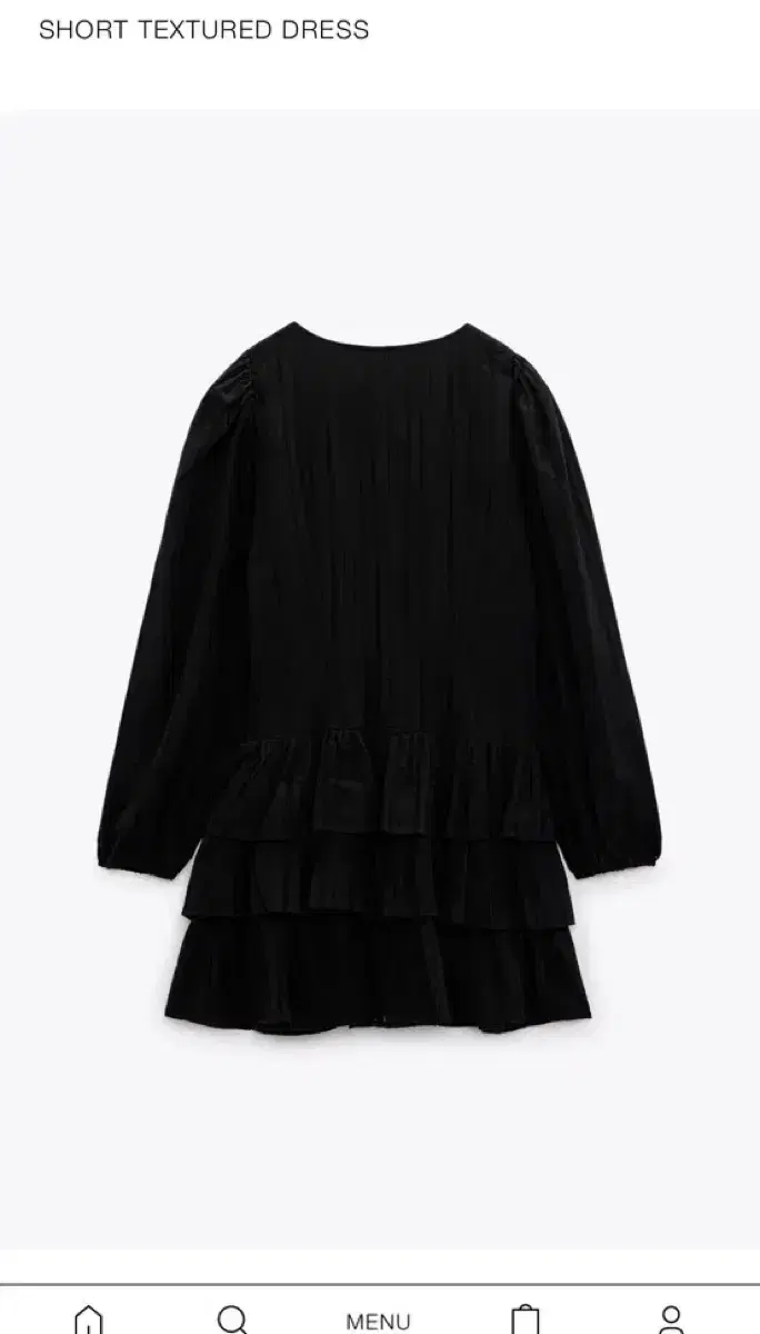 zara short textured dress 자라 캉캉 원피스 린넨