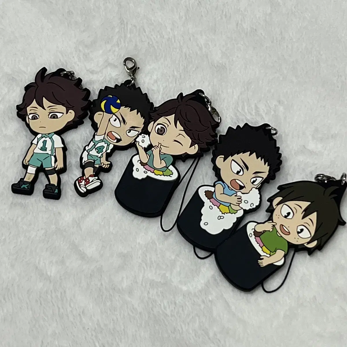 Bulk haikyuu Rubberstrap Oikawa Iwaizumi Yamaguchi