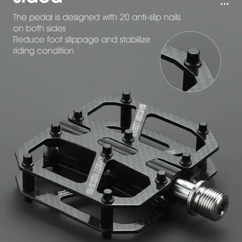 웨스트바이킹 자전거 초경량 탄소섬유 카본 페달 YP2120