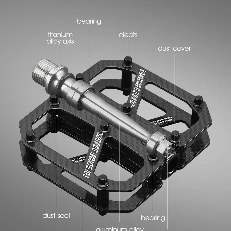 웨스트바이킹 자전거 초경량 탄소섬유 카본 페달 YP2120