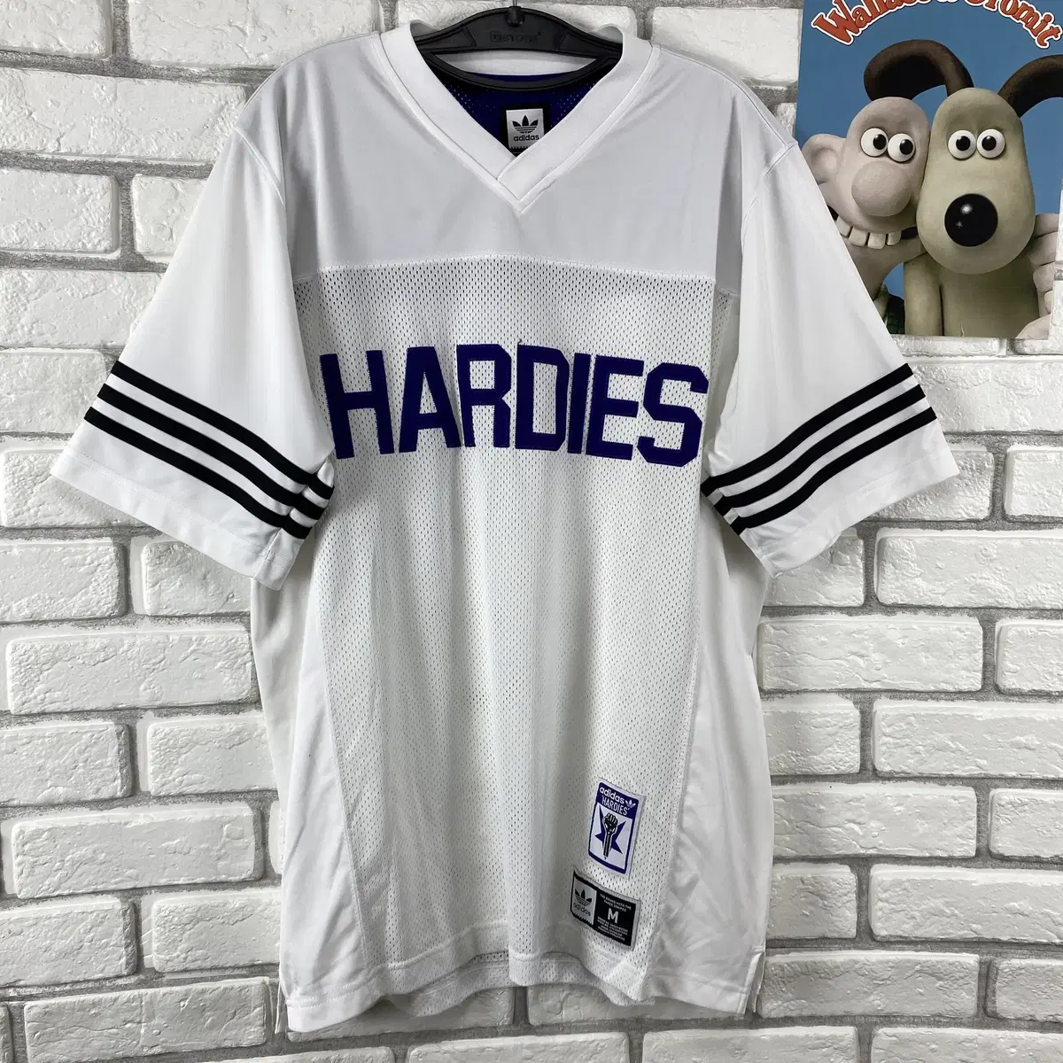 아디다스 화이트 반팔 HARDIES 유니폼