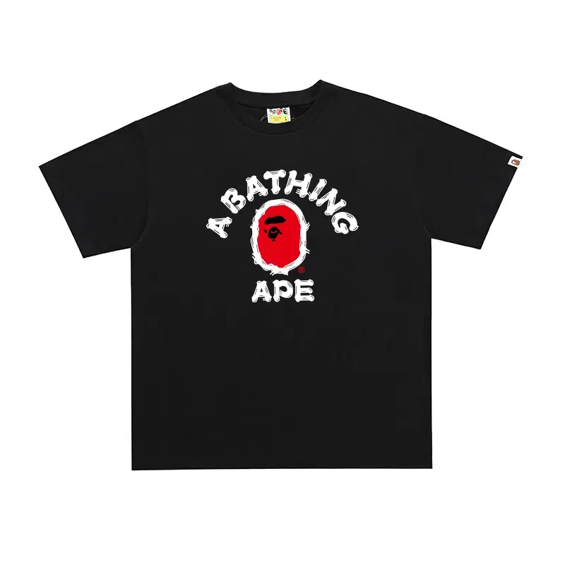 {새상품}베이프 카모 반팔티셔츠 #D030 블랙레드 BAPE