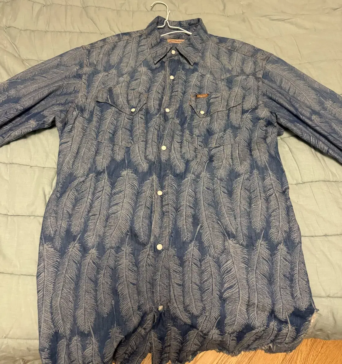 Capital McPhee Denim Western Shirt Size 5 for sale