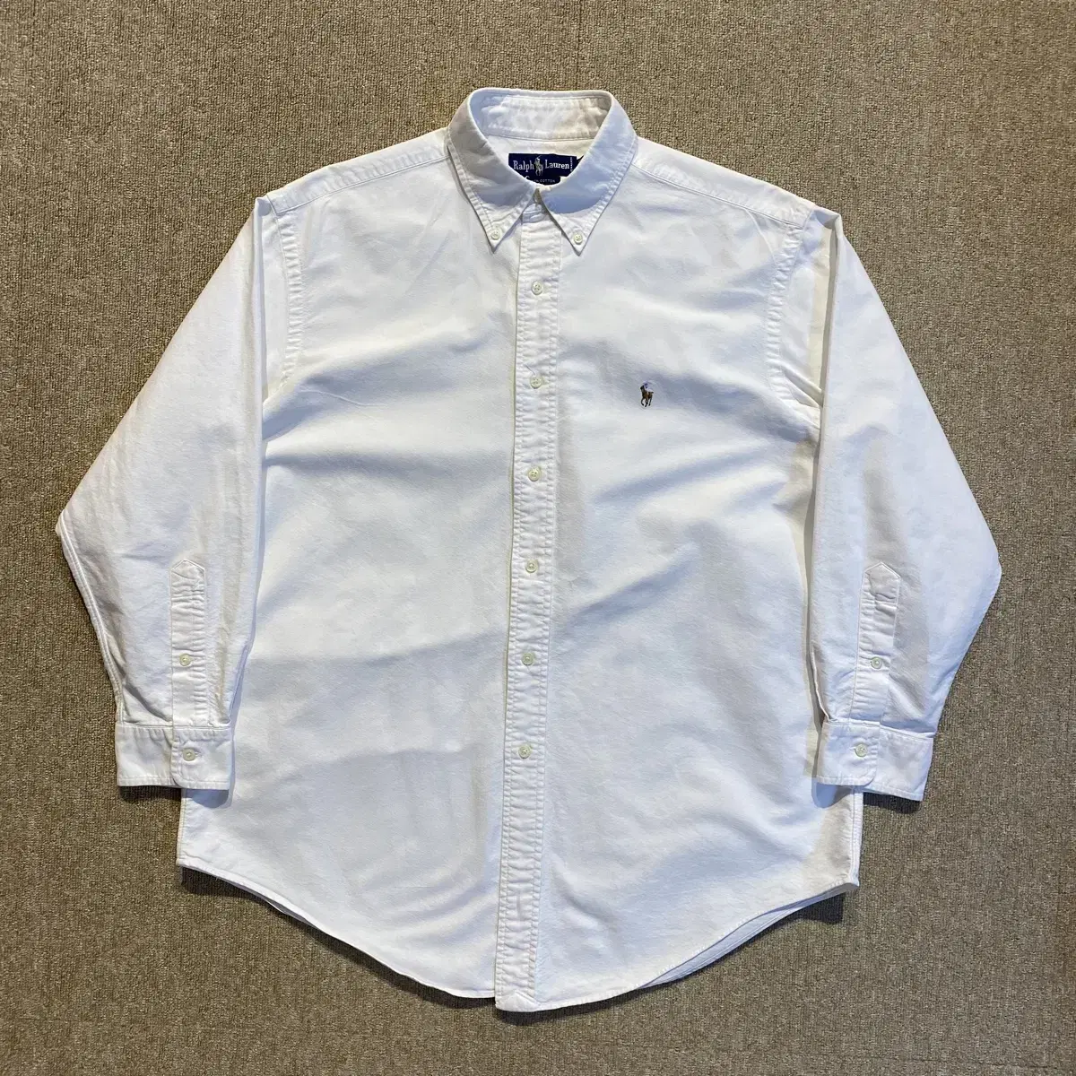 Polo Oxford cotton white shirt