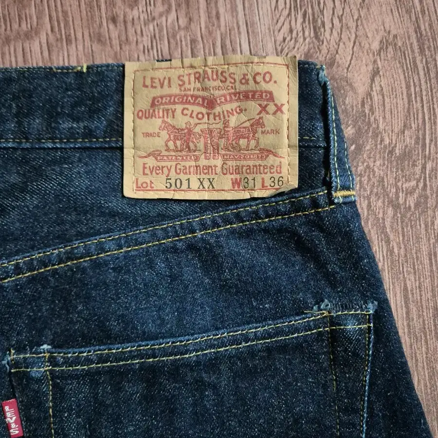 90s LVC levis 501 셀비지 데님 made in usa