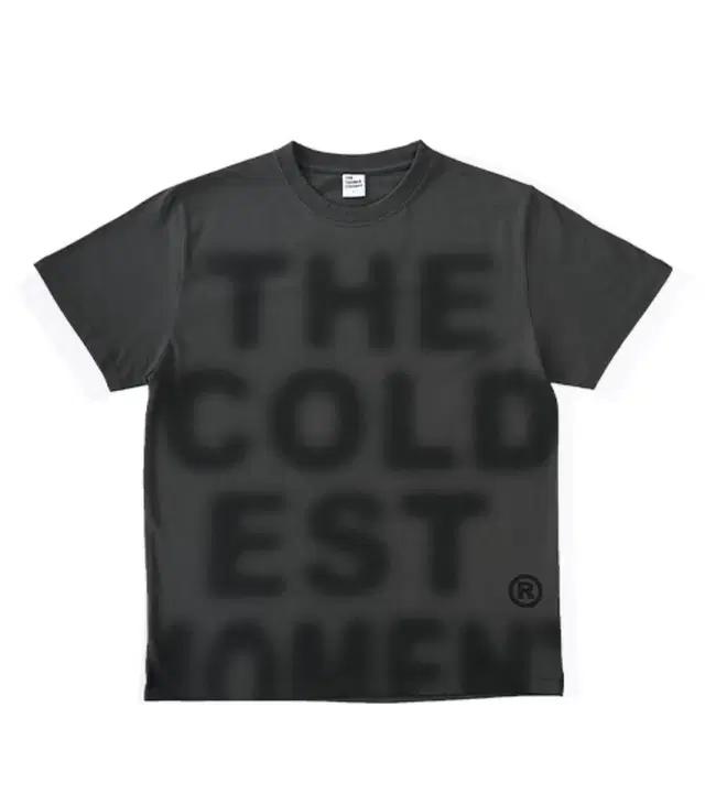 더콜디스트모먼트 반팔 TCM blur logo T (charcoal)