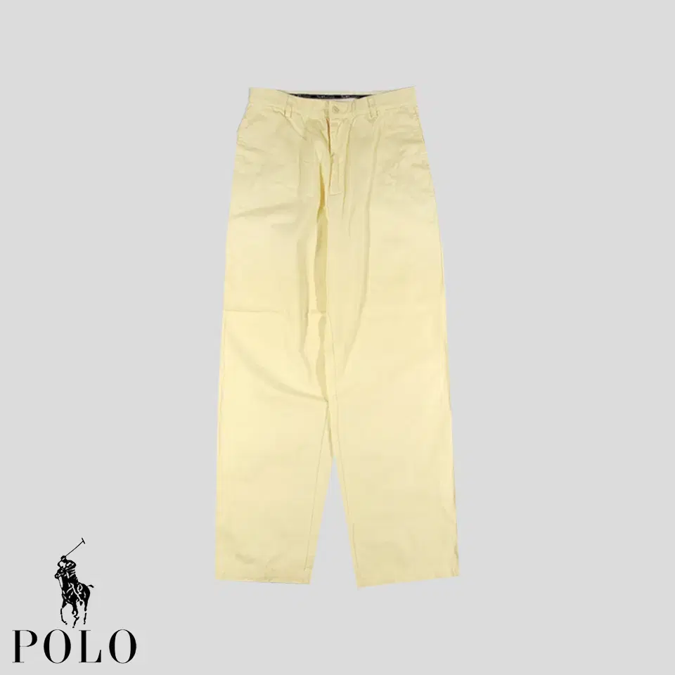 Polo Ralph Lauren Light Yellow Light Yellow Logo Patch Chino Pants Cotton Pants 30