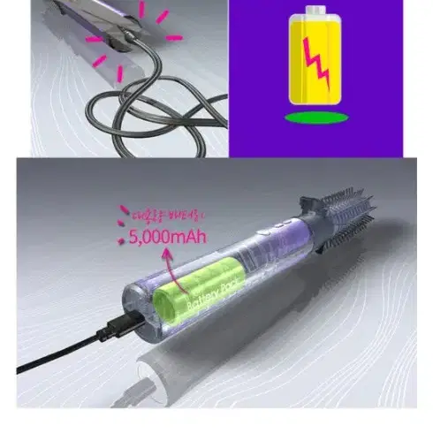 더블에스샤이니 무선 봉고데기