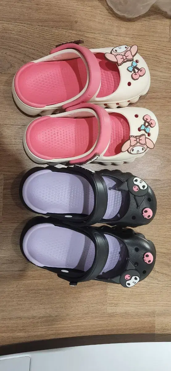 2 pairs of Kuromi Crocs