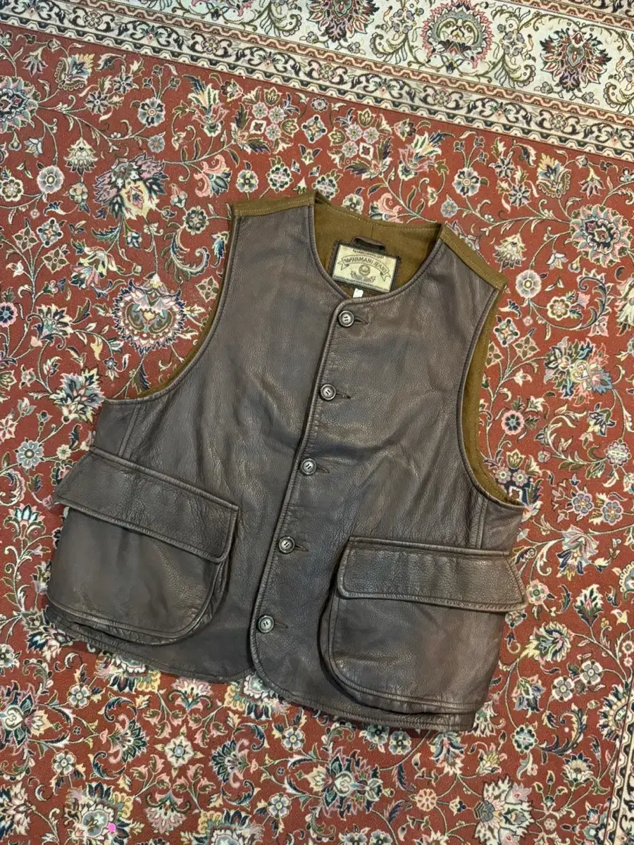 Armani leather vest