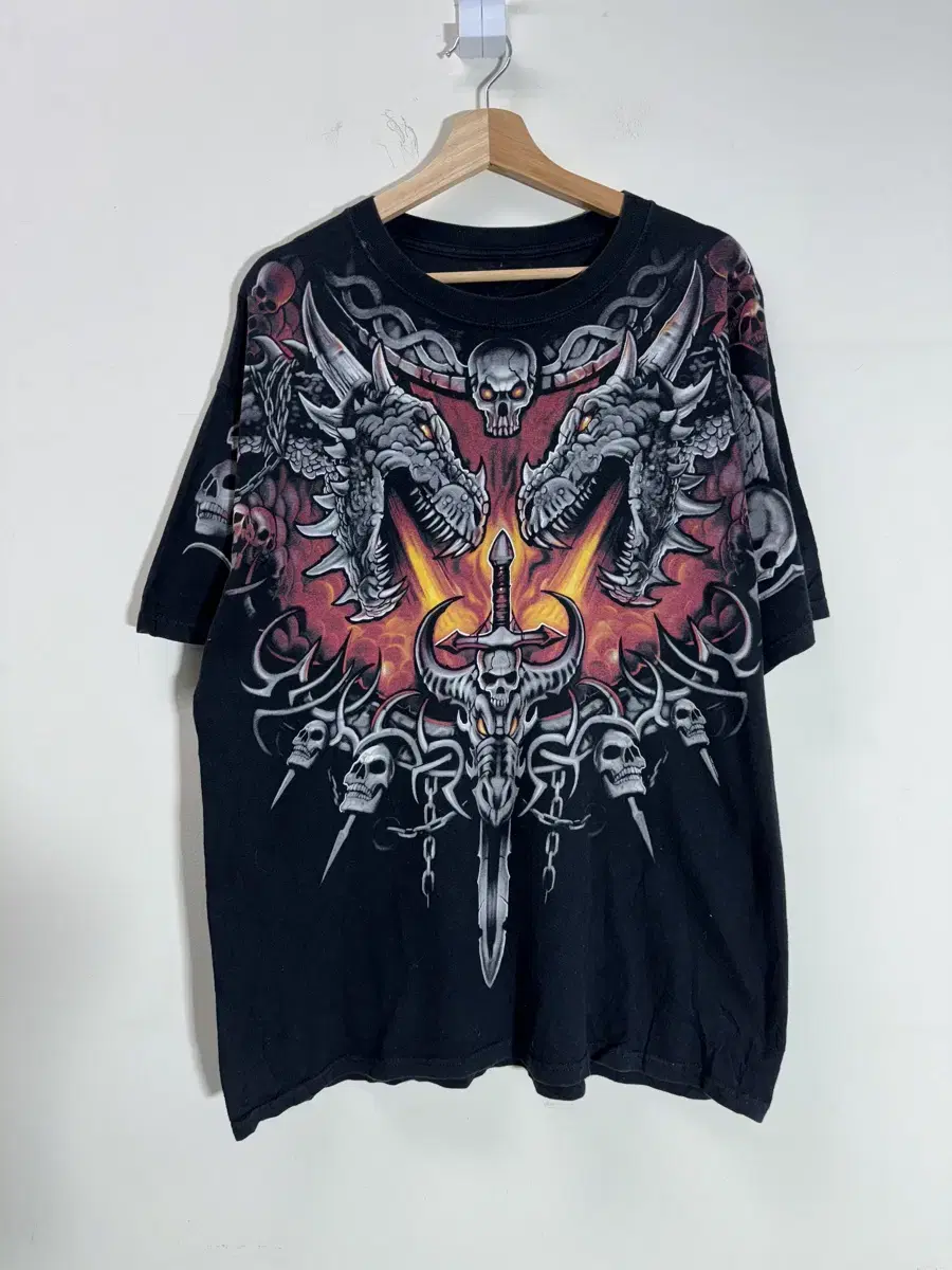 JPN Dragon Skull Short Sleeve T-Shirt