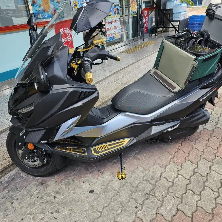 SYM 크루심알파125cc 24년식 배달 풀세팅 풀옵션 판매합니다