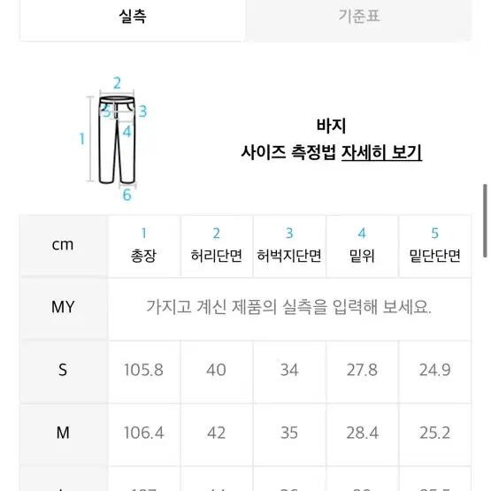 쿠어 엠보 워시드 데님 팬츠 S