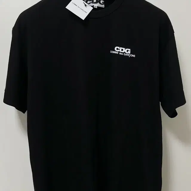 [2XL/새상품] CDG 스몰 로고 티셔츠 블랙 반팔