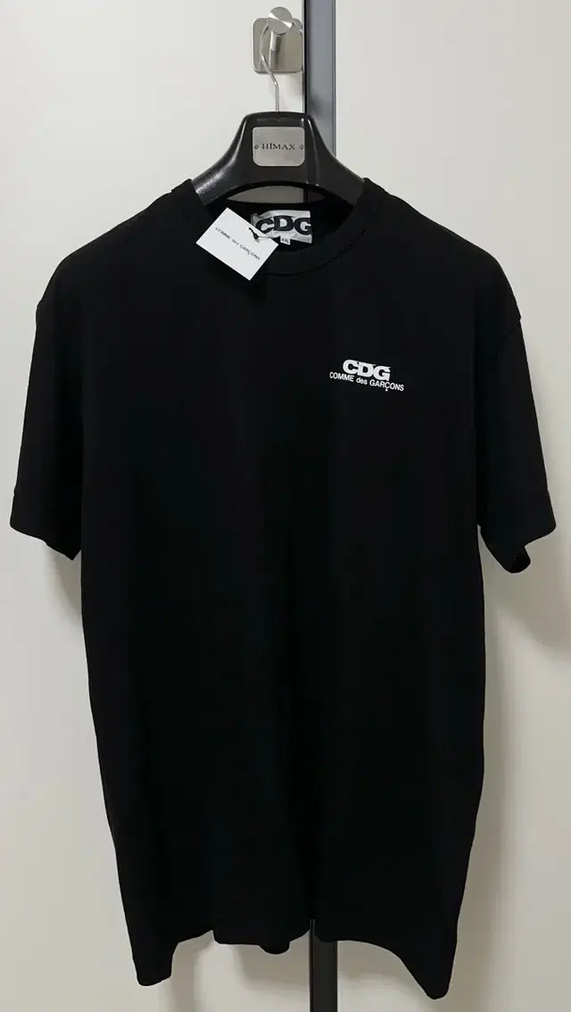 [2XL/새상품] CDG 스몰 로고 티셔츠 블랙 반팔