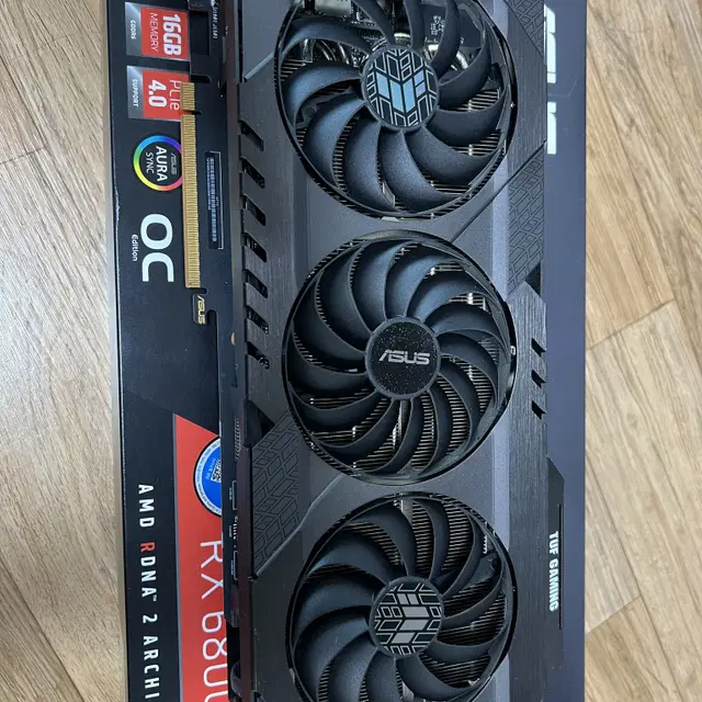 ASUS RX6800 TUF (상태최상, 박스풀) 판매합니다.