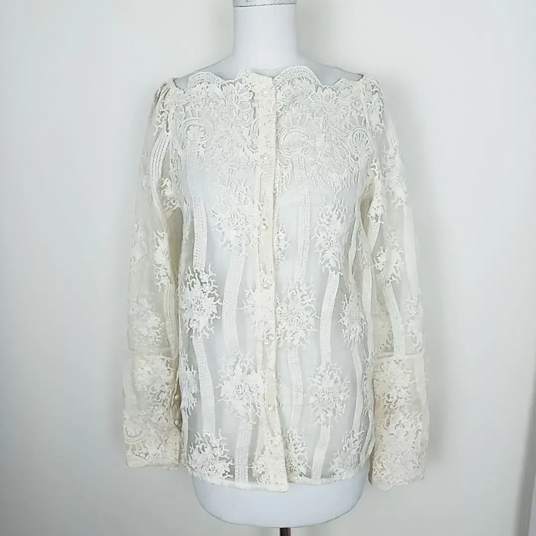 See-through blouse shirt lace bom yeoreum Women's 55 S 85/Laden