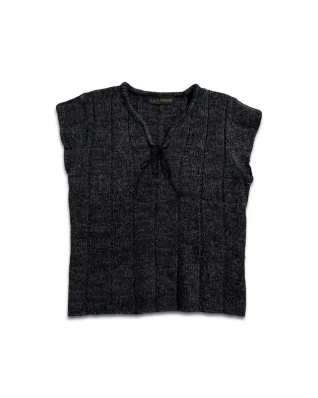 vintage Heathered Knit Sleeveless Top