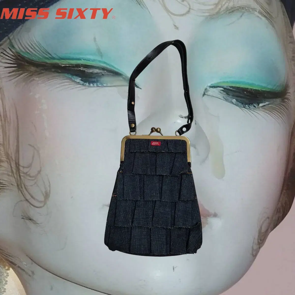 Miss Sixty y2k denim pleats Bag