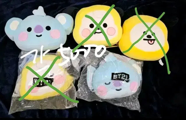 BT21 쿠션 치미 쿠션 코야쿠션 알제이 쿠션 타타쿠션 망 쿠션