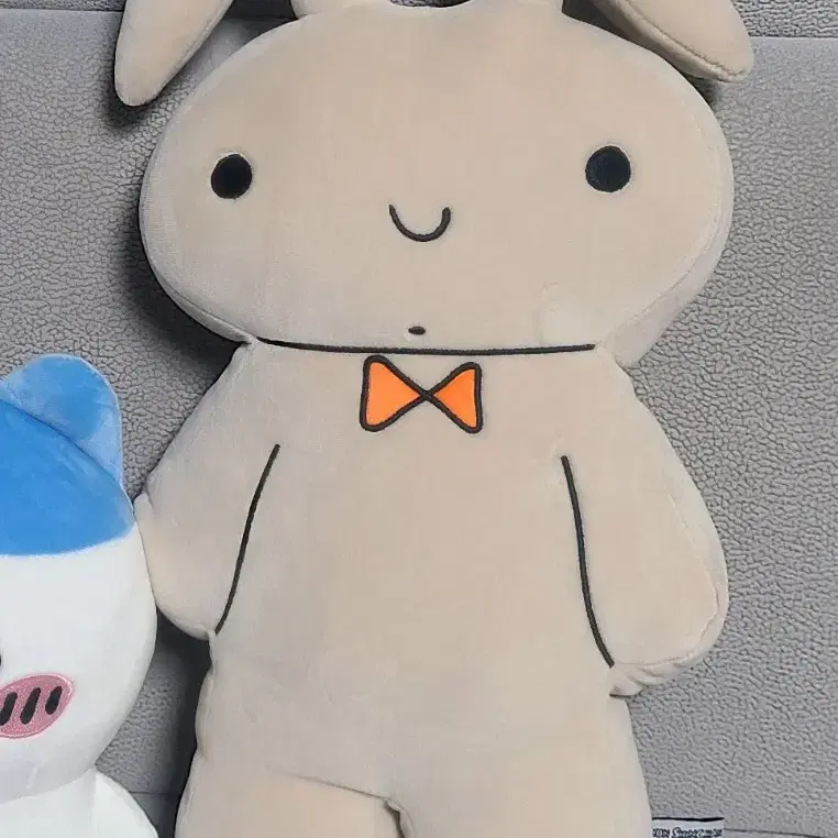 짱구는 못말려 유리 토끼 라인 봉제 인형 48cm