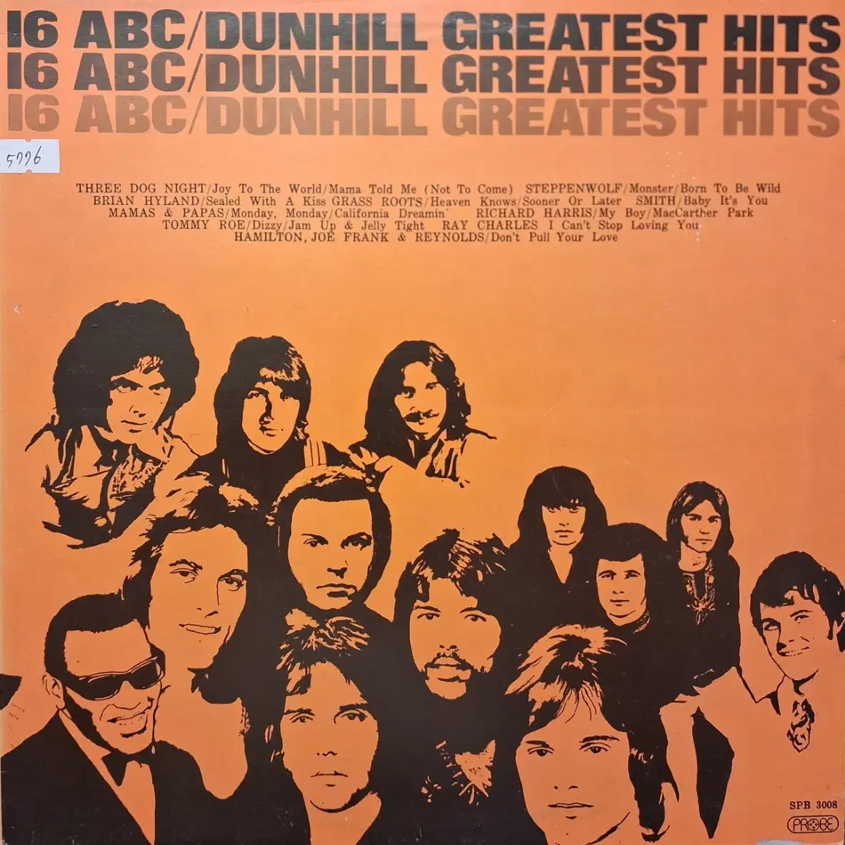 국내라이센스반/16ABC/Dunhill Greatest Hits LP