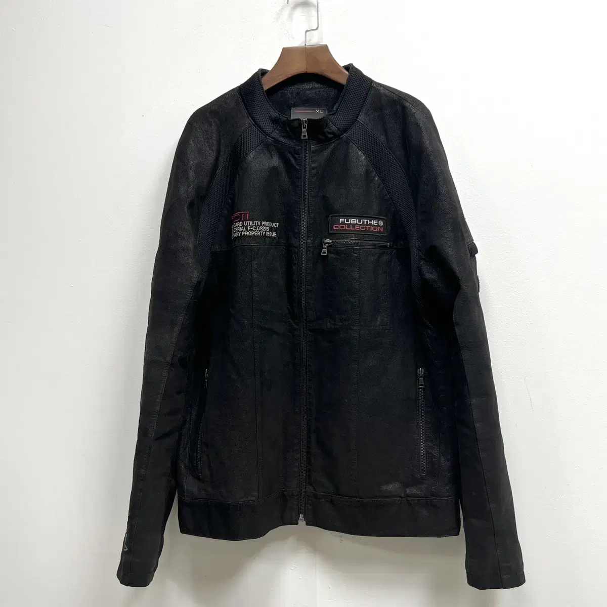 Fubu Donpi leather lacing jacket