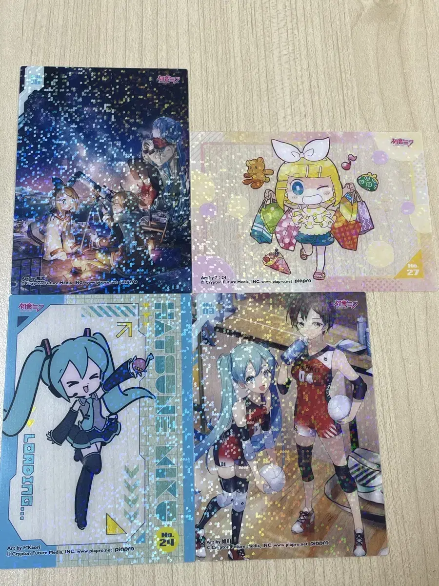 Vocaloid Prosecca Hatsune Miku Kagamine Rin Ren Clear Card Bulk