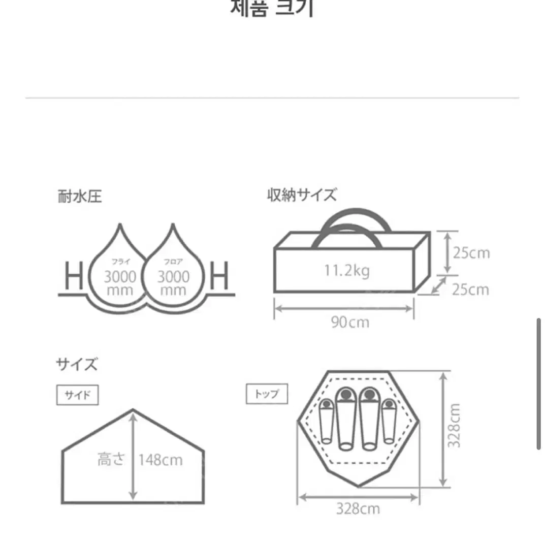 dod 키노코 버섯텐트 베이지색상 판매합니다.