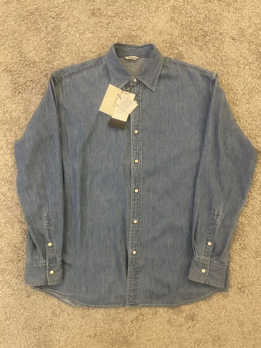 (NEW)[5]ORLI 24SS Selvedge Denim Shirt