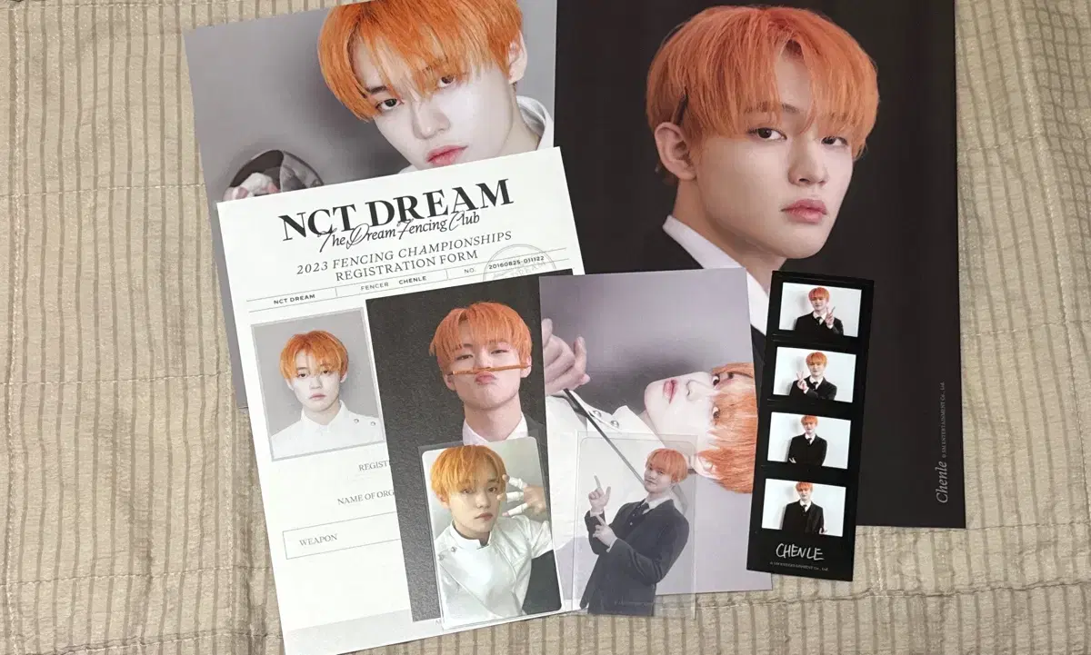 nct dream season's greetings chenle full set wts sell photocard fencing club2023시그분철