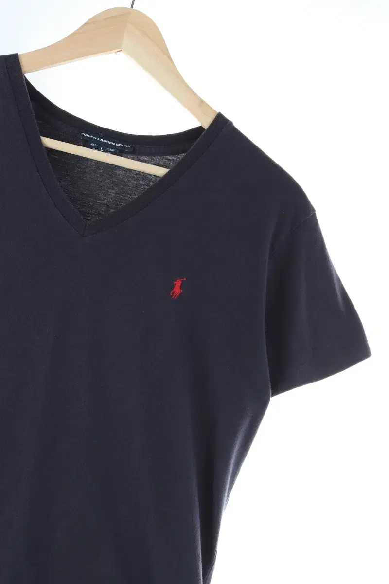 W(L) Polo Ralph Lauren Vahn Short Sleeve T-Shirt Navy Cotton Slim Fit Limited Edition-DC29