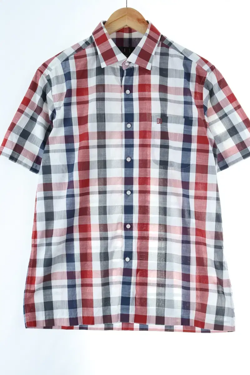 (L) Dax Short Sleeve Shirt Southern Check Cotton Grandpa Core Limited Edition-DB25