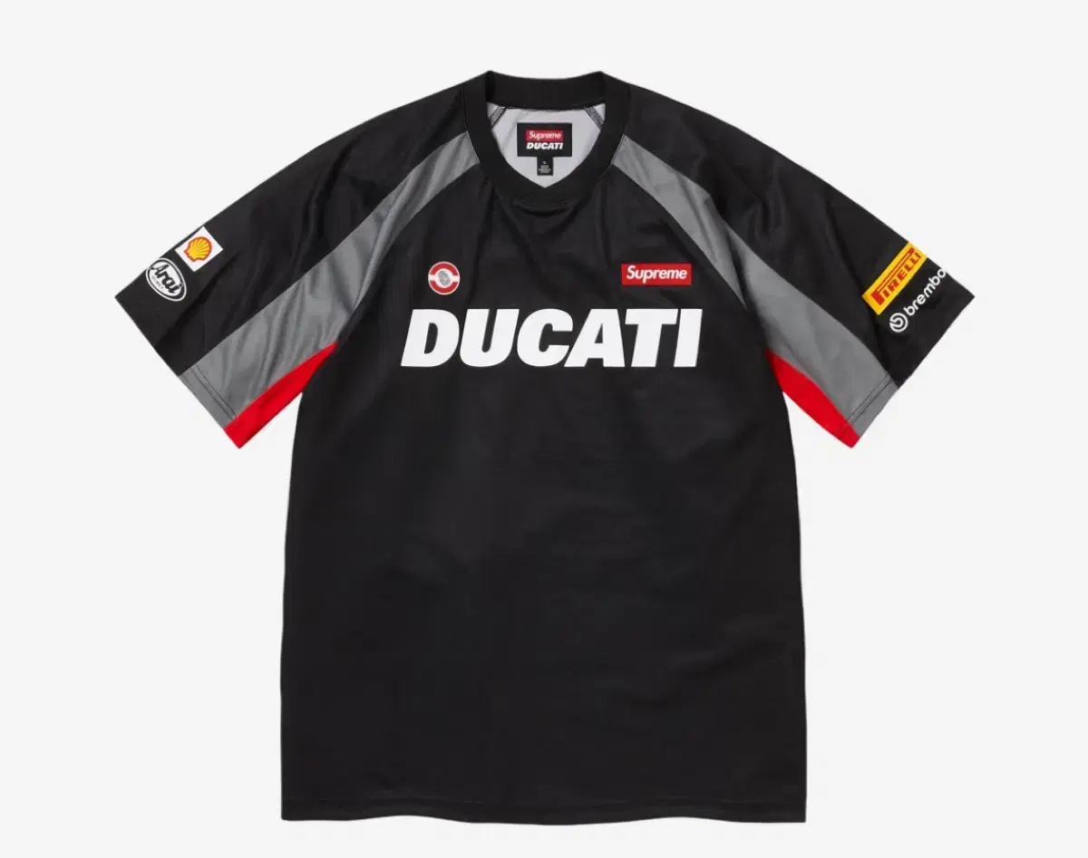 Supreme Ducati Soccer Jersey Black Large