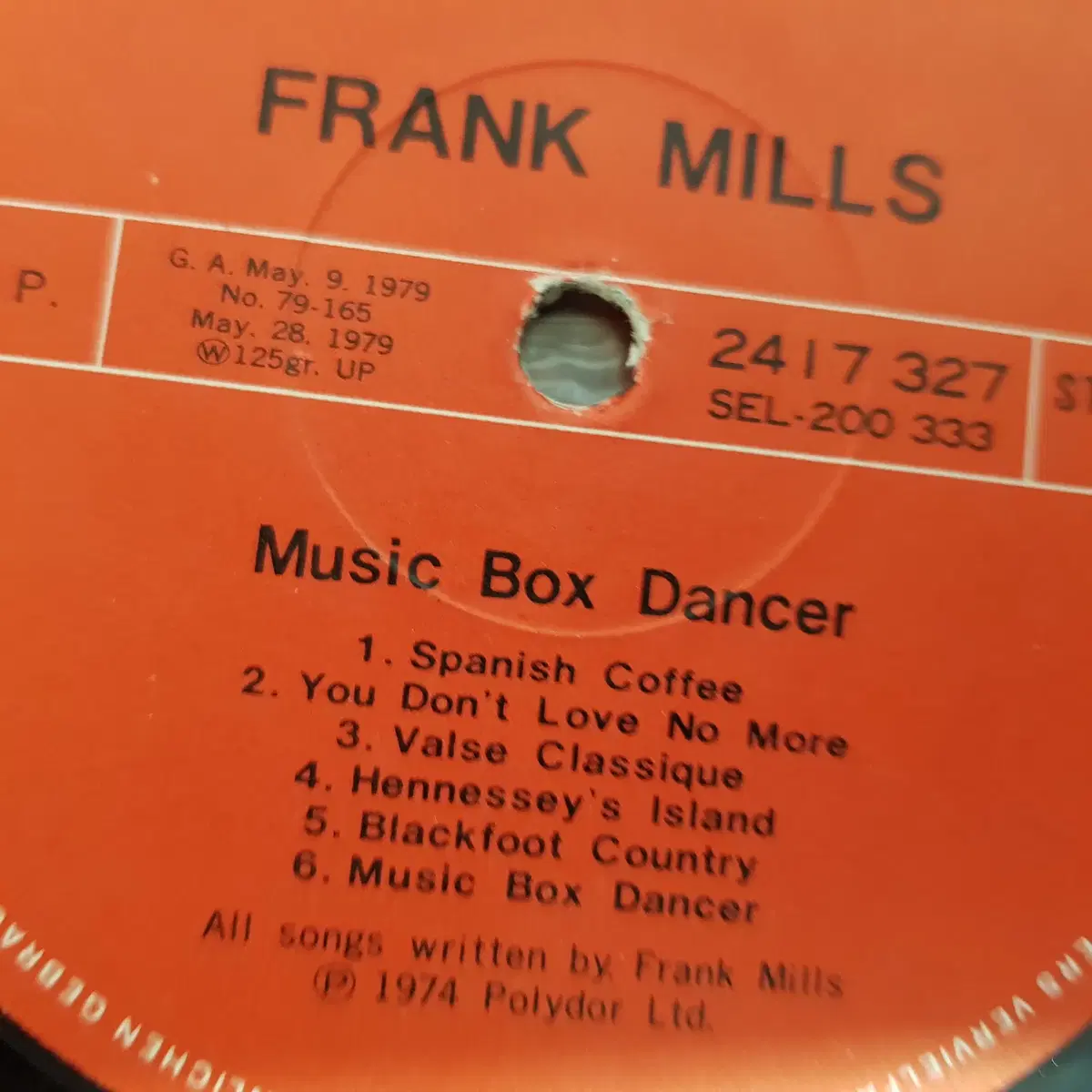 Frank Mills - Music Box Dancer LP