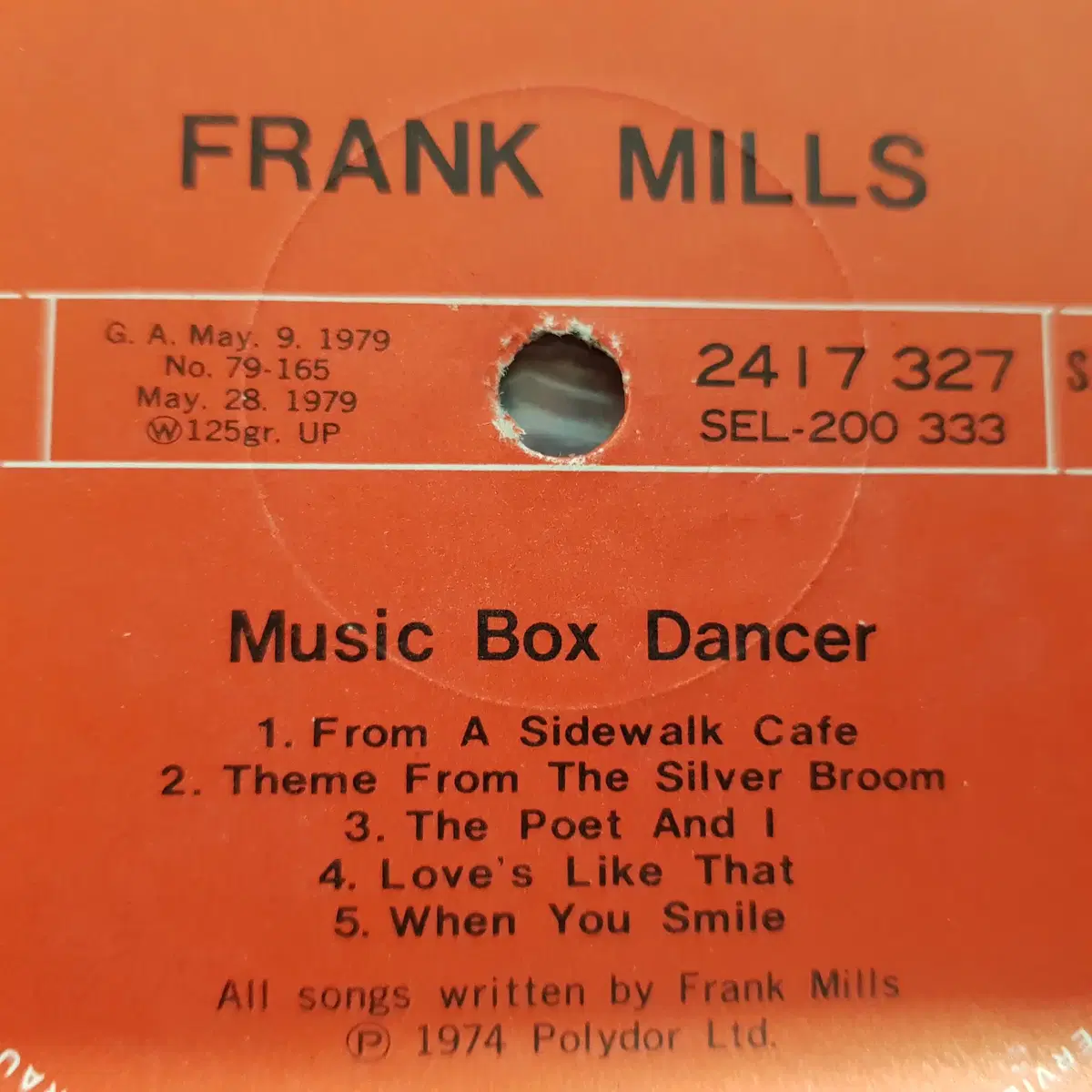 Frank Mills - Music Box Dancer LP