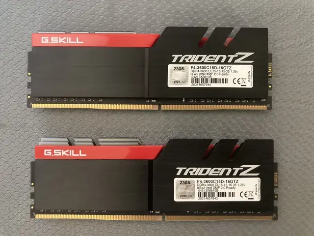 지스킬 DDR4 고수율 16gb(8x2) 2세트 cl14 cl15