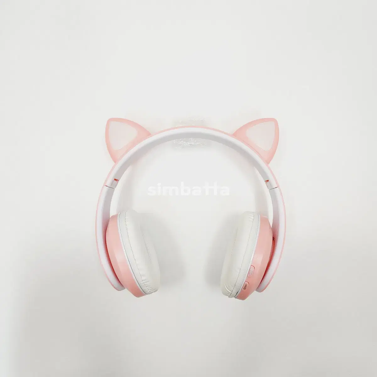 Cat Bluetooth Headset Headphones Pink