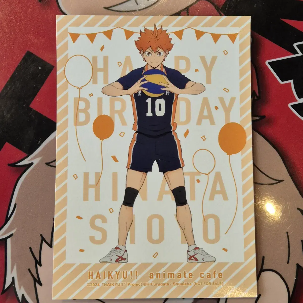 Animate haikyuu CollabCafe hinata birthday Pre-order benefits